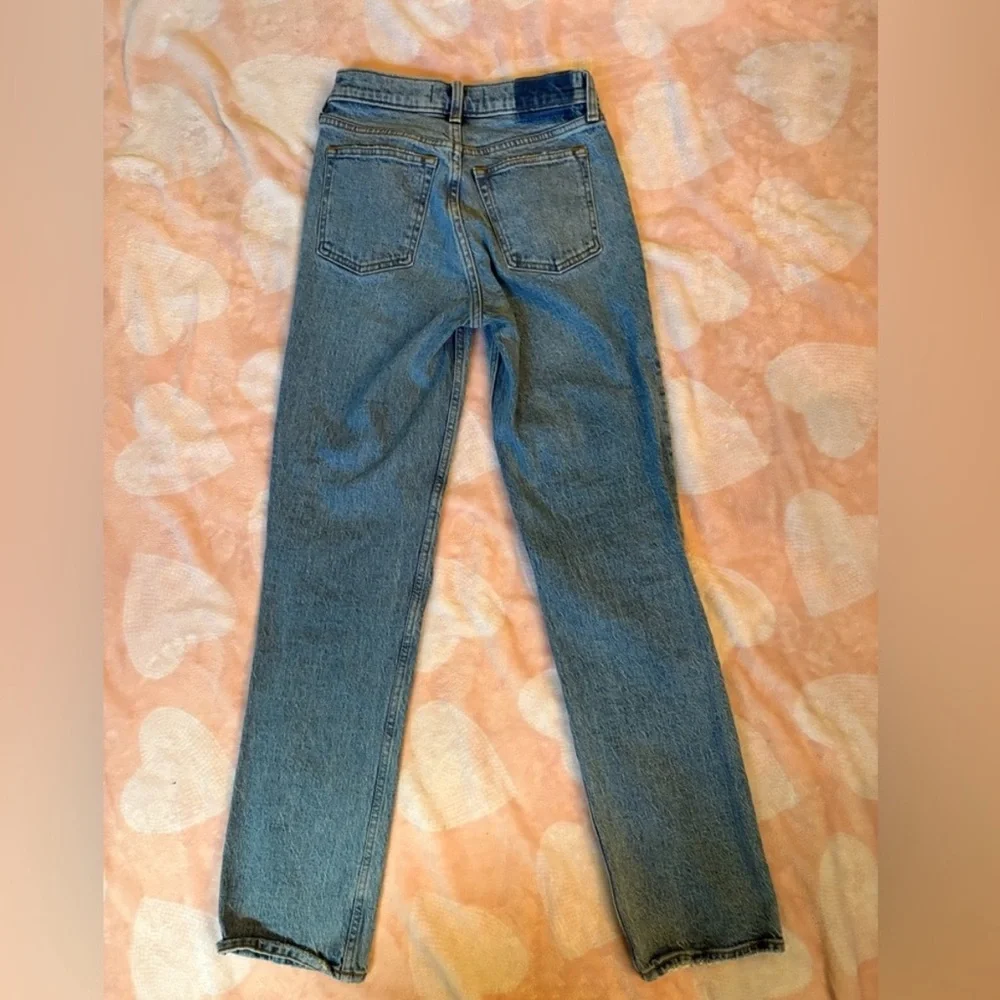 Abercrombie & Fitch Light Blue Straight Leg Jeans - Picture 4 of 4